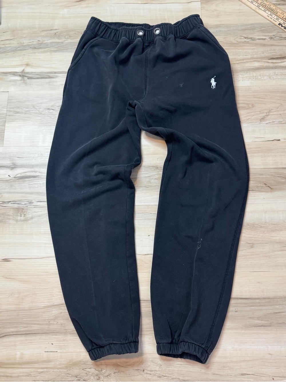 Polo by Ralph Lauren Mens Black Logo Sweatpants